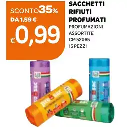 Ekom Sacchetti rifiuti profumati profumazioni assortite offerta