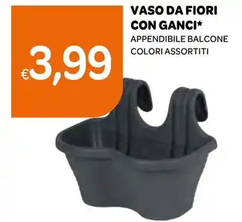 Ekom Vaso da fiori con ganci offerta