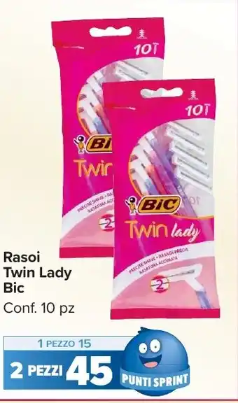 Carrefour Market Rasoi Twin Lady Bic offerta