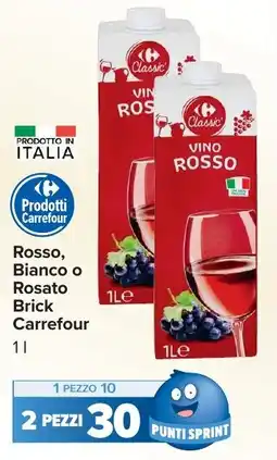 Carrefour Market Rosso, Bianco o Rosato Brick Carrefour offerta