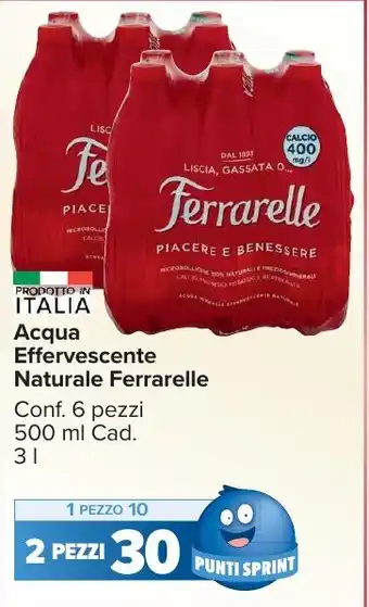 Carrefour Market Acqua Effervescente Naturale Ferrarelle offerta