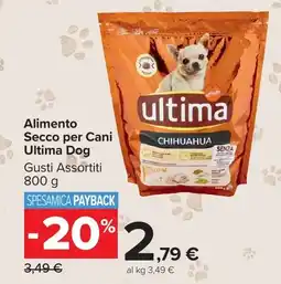 Carrefour Market Alimento Secco per Cani Ultima Dog offerta