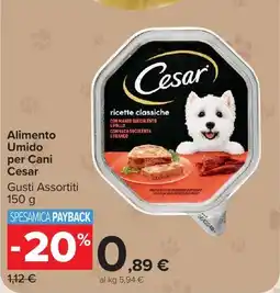 Carrefour Market Alimento Umido per Cani Cesar offerta