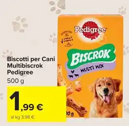 Carrefour Market Biscotti per Cani Multibiscrok Pedigree offerta