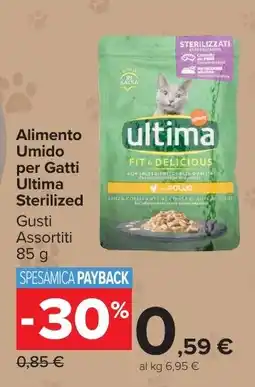 Carrefour Market Alimento Umido per Gatti Ultima Sterilized offerta