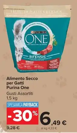 Carrefour Market Alimento Secco per Gatti Purina One offerta