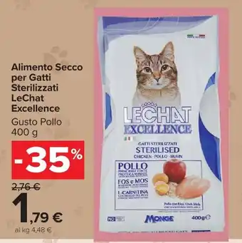 Carrefour Market Alimento Secco per Gatti Sterilizzati LeChat Excellence offerta