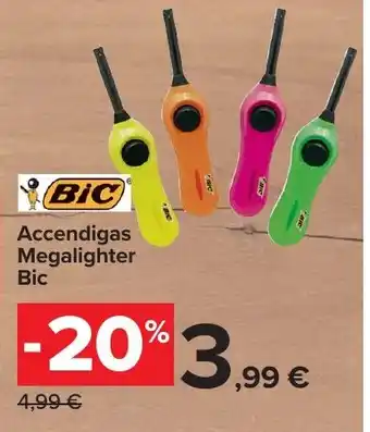 Carrefour Market Accendigas Megalighter Bic offerta