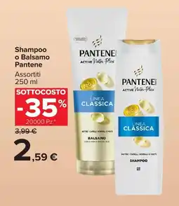 Carrefour Market Shampoo o Balsamo Pantene offerta