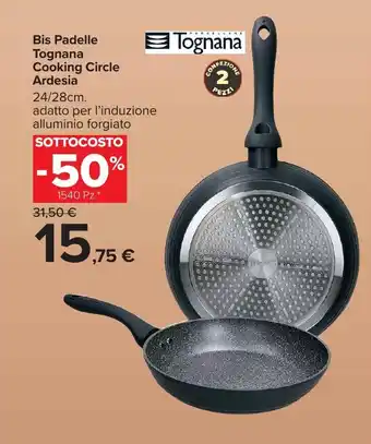 Carrefour Market Bis Padelle Tognana Cooking Circle Ardesia offerta