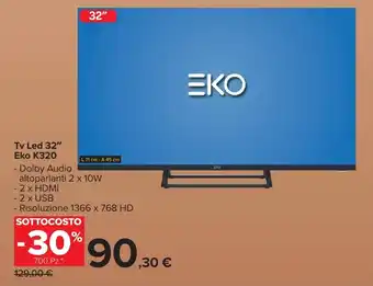 Carrefour Market Tv Led 32" Eko K320 offerta