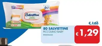 MD Discount 80 salviettine PICCOLINO BABY monouso offerta