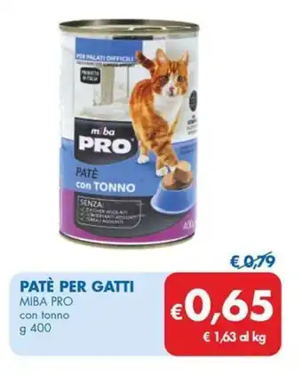 MD Discount Patè per gatti MIBA PRO offerta