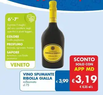 MD Discount Vino spumante RIBOLLA GIALLA offerta