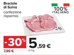 Carrefour Braciole di Suino offerta