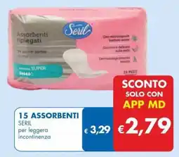 MD Discount 15 assorbenti SERIL offerta