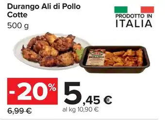 Carrefour Durango Ali di Pollo Cotte offerta