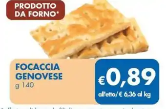 MD Discount Focaccia genovese offerta