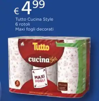 Acqua & Sapone Tutto Cucina Style 6 rotoli Maxi fogli decorati offerta