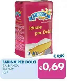 MD Discount Farina per dolci CA' BIANCA tipo "00" offerta