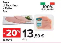 Carrefour Fesa di Tacchino a Fette Aia offerta