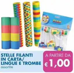 MD Discount Stelle filanti in carta/ lingue é trombe offerta