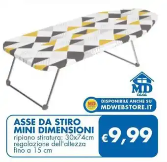 MD Discount Asse da stiro mini dimensioni MD Cassa offerta