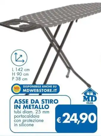 MD Discount Asse da stiro in metallo MD Casa offerta