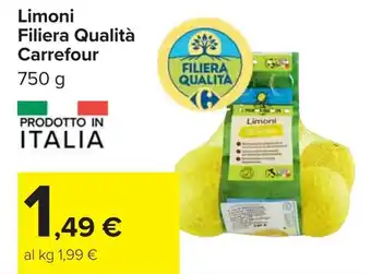 Carrefour Limoni Filiera Qualità Carrefour offerta