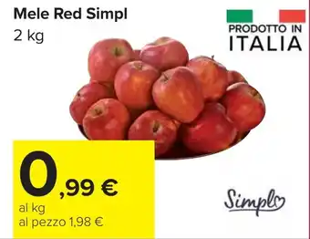 Carrefour Mele Red Simpl offerta