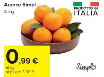 Carrefour Arance Simpl offerta