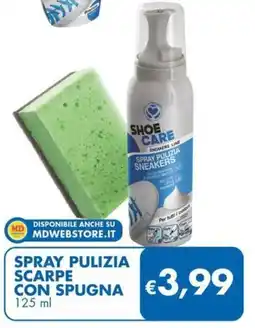 MD Discount Spray pulizia scarpe con spugna offerta