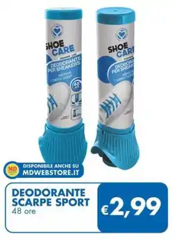 MD Discount Deodorante scarpe sport 48 ore offerta