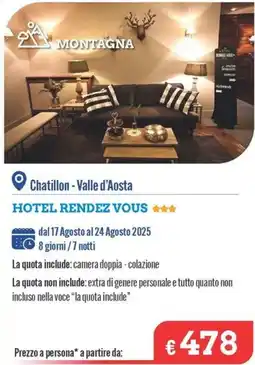 MD Discount Hotel rendez vous offerta