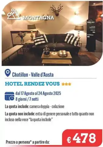 MD Discount Hotel rendez vous offerta