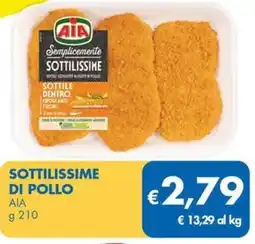 MD Discount Sottilissime di pollo AIA offerta