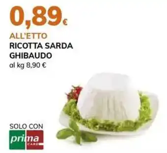 Basko Ricotta sarda ghibaudo offerta