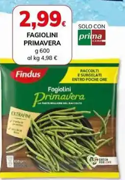 Basko Fagiolini primavera FINDUS offerta