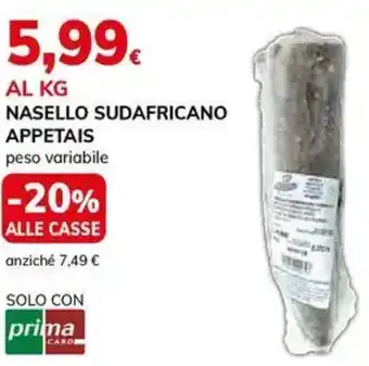 Basko Nasello sudafricano APPETAIS offerta