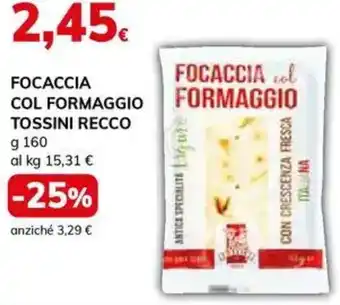 Basko Focaccia col formaggio TOSSINI RECCO offerta