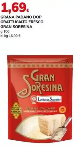 Basko Grana padano dop grattugiato fresco GRAN SORESINA offerta