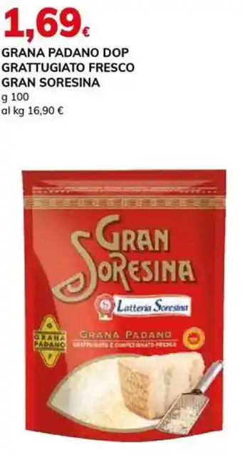 Basko Grana padano dop grattugiato fresco GRAN SORESINA offerta