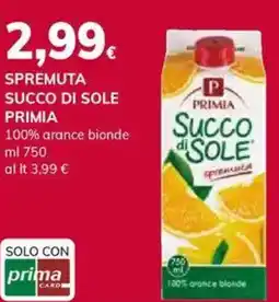 Basko Spremuta succo di sole PRIMIA offerta