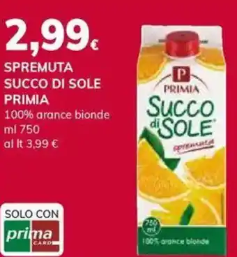 Basko Spremuta succo di sole PRIMIA offerta