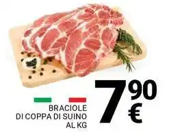 Supermercati Gulliver Braciole di coppa di suino offerta