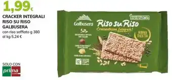 Basko Cracker integrali riso su riso GALBUSERA offerta