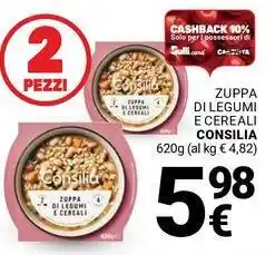 Supermercati Gulliver Zuppa di legumi e cereali CONSILIA offerta