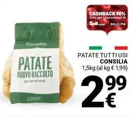 Supermercati Gulliver Patate tutti usi CONSILIA offerta