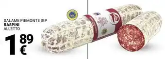 Supermercati Gulliver Salame piemonte igp RASPINI offerta