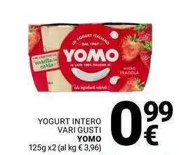 Supermercati Gulliver Yogurt intero vari gusti YOMO offerta